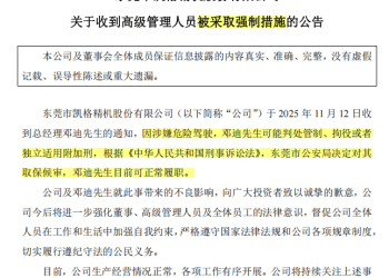 升到总经理才1个月，就涉嫌危险驾驶「取保候审」，去年年薪超100万元！上市公司致歉