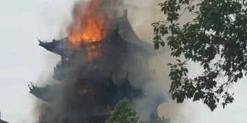 烧得只剩框架，暂停对外开放！苏州千年古寺永庆寺突发火灾，系「南朝四百八十寺」之一，官方通报