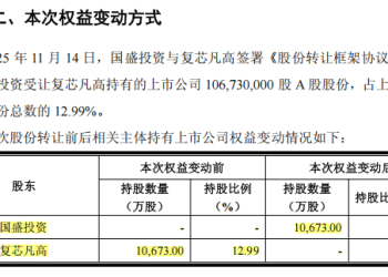 交易额超51亿元，上海国资出手，又瞄准一家上市公司