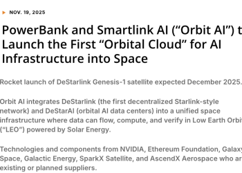 「轨道云」赛道愈发热闹 又有初创公司要把英伟达芯片送入太空