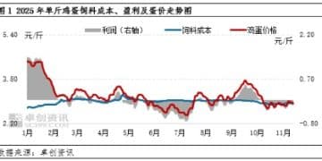 本月开始在产蛋鸡存栏量将开启下降态势 预计明年12月达到明显低点