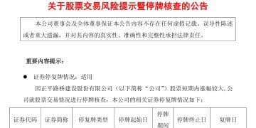 五连板后，这家A股公司公告：停牌！