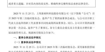 90后「稚晖君」，任上纬新材董事长！他是原华为天才少年