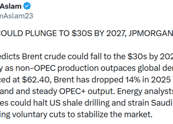 摩根大通预警：2027年国际油价或暴跌至30美元区间