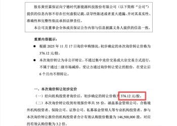 约172亿元！A股历史规模最大询价转让，宁德时代称已收到55份有效报价单