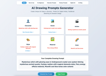 作为独立站出海者开发的第一个作品-AI 绘画提示生成器