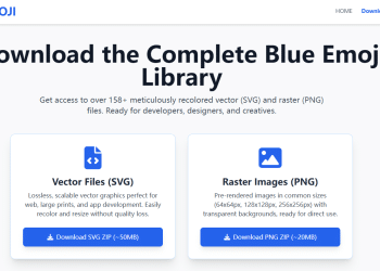 免费蓝色表情符号