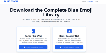 免费蓝色表情符号