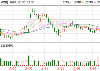 亚马逊年内走势在七巨头中垫底 但华尔街看好其明年大幅上涨