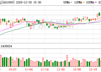 紫金矿业：预计2025年净利润同比增加约59%-62%