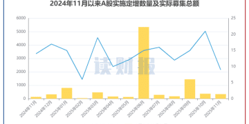 【读财报】11月上市公司定增动态：实际募资总额344.61亿元 远达环保、沪硅产业募资额居前