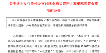 A股784亿市值芯片公司，重大资产重组终止！股价今年已上涨超180%