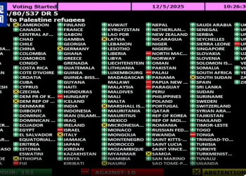 151票赞成，10票反对，联合国通过决议！中国投下赞成票，美国、以色列反对