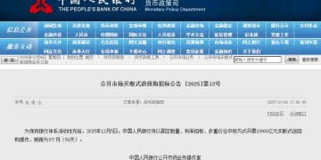 央行：12月5日将开展10000亿元买断式逆回购操作