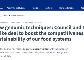 欧盟就基因编辑作物达成协议 农业领域迎来重大政策转折