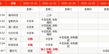 IPO周报｜本周3只新股申购 苹果消费电子供应链公司来了
