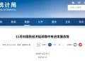 重要经济数据发布！4.8%，1.3%！国家统计局：11月份国民经济延续稳中有进发展态势