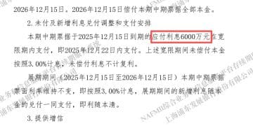 万科首个展期方案变更：新增刚兑6000万元利息议案 宽限期或延长30天