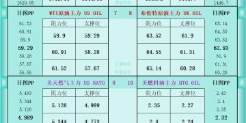 一张图看商品支撑阻力：金银油气+铂钯铜农产品期货(2025年12月9日)