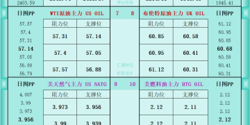 一张图看商品支撑阻力：金银油气+铂钯铜农产品期货(2025年12月29日)