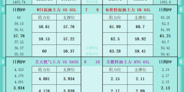 一张图看商品支撑阻力：金银油气+铂钯铜农产品期货(2025年12月30日)