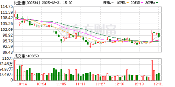 特斯拉电动车年销量首次被比亚迪超越