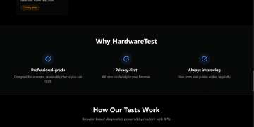 分享一个个人做的在线硬件测试工具站：HardwareTest.org