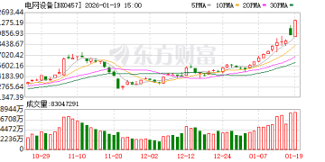 公募积极抢筹！电网设备密集涨停 业绩预测高增股来了
