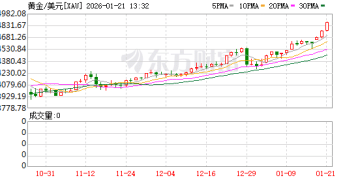 瑞银：金价上半年或冲击5000美元 白银和铜价结构性支撑渐强