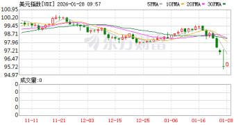 美元指数跌至近4年来低点