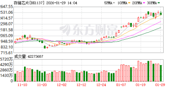 四巨头历史新高！22股业绩预喜 存储芯片高景气延续？