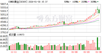 无惧史诗级巨震！瑞银大幅上调黄金目标价 未来数月上看6200美元