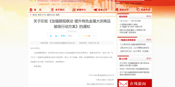 利好来了！上海发布18项措施 提升有色金属大宗商品能级和全球定价影响力