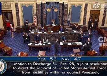 52票赞成 47票反对 美参议院推进决议限制特朗普对委动武 多名共和党议员「反水」！
