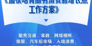 加快培育服务消费新增长点！国办印发工作方案