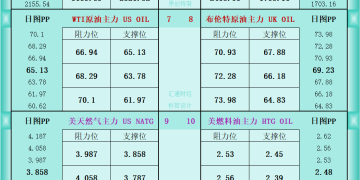 一张图看商品支撑阻力：金银油气+铂钯铜农产品期货(2026年1月30日)