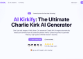 分享一个站点：AI Kirkify 图片生成网站，生成 Charlie Kirk AI 图片