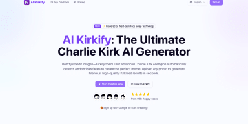 分享一个站点：AI Kirkify 图片生成网站，生成 Charlie Kirk AI 图片