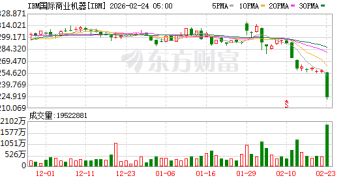 IBM单日暴跌13% 成最新「受害者」！Anthropic新工具威胁其关键业务