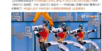 热搜爆了！机器人「扎堆」上春晚，表演翻跟头、「伸头」绝技、蔡明时隔多年又和机器人联动了