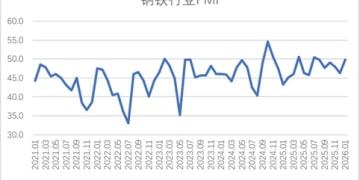 2026年1月钢铁PMI显示：钢铁行业收缩势头放缓 市场供需低位回稳