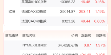 全球市场：美股三大指数收涨 道指续创历史新高 AI应用、贵金属板块涨幅居前