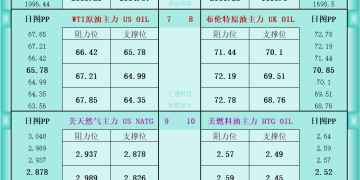 一张图看商品支撑阻力：金银油气+铂钯铜农产品期货(2026年2月26日)