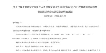 贵金属价格波动加剧 多家银行调整延期合约交易保证金比例